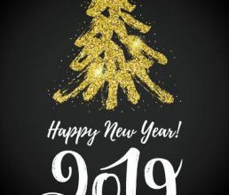 Happy new year 2019 card