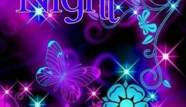 Cute good night sms image