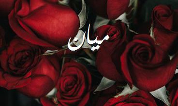اسم ميان صور رومانسية بالورد
