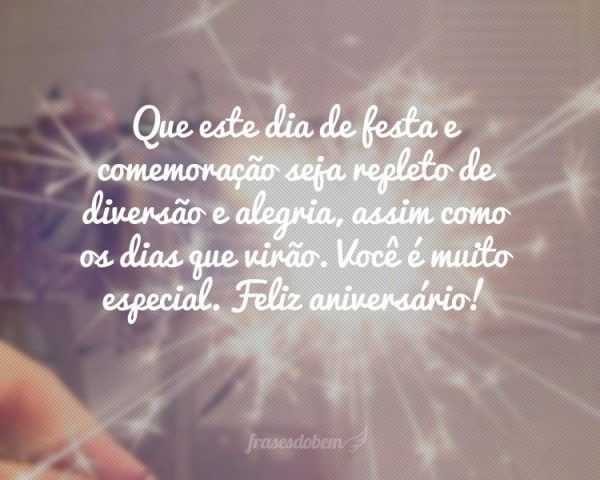 Felicidades Pelo Aniversário