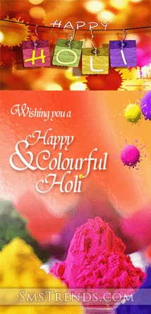 Happy Holi Card Animated Gif