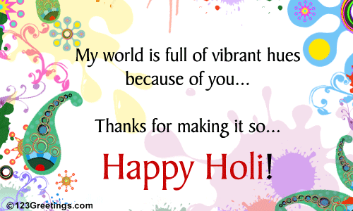 Happy Holi Photo Animated Gif