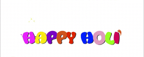 Happy Holi Wishes In English Animated Gif