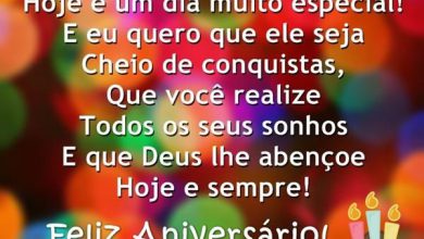 Mensagem De Felicitações De Aniversário