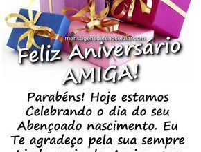 Mensagem Niver Amiga