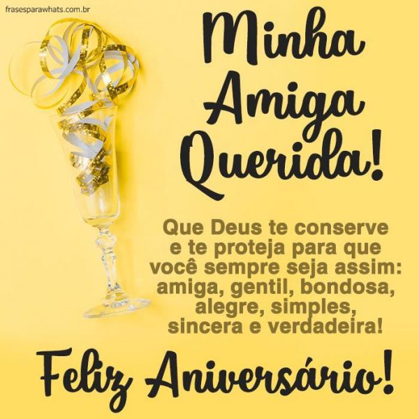 Msg De Niver Para Amiga