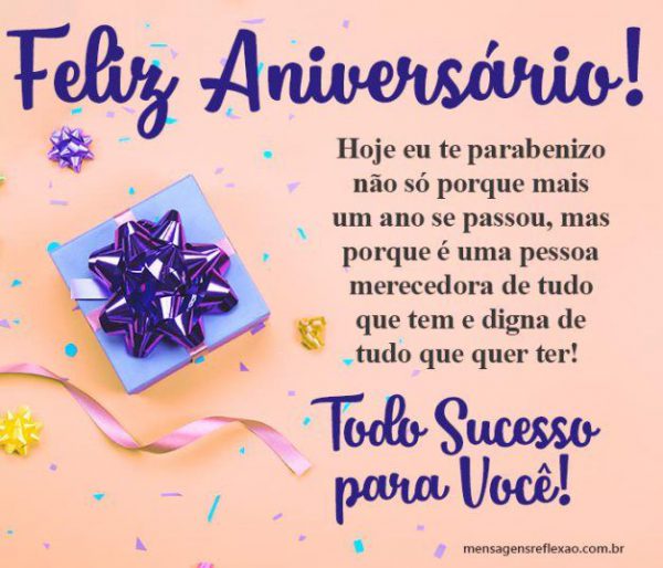 Recado De Aniversario Para Whatsapp