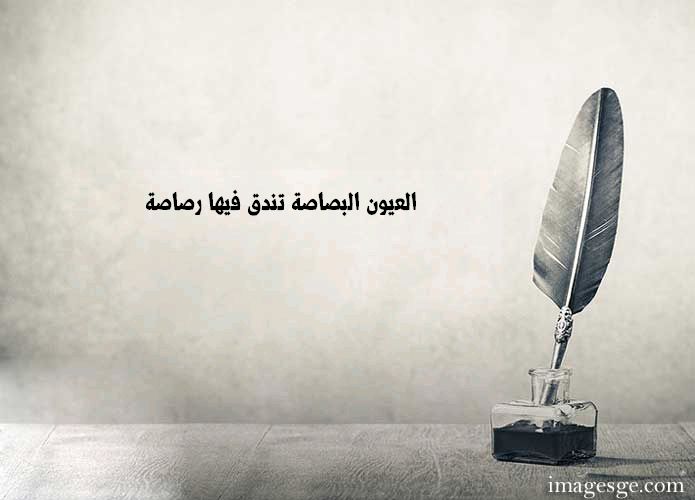 البصاصة تندق فيها رصاصة حكم وامثال صور