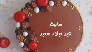 اسم سابية علي تورته عيد ميلاد سعيد