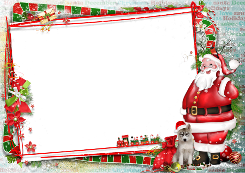 фоторамка онлайн С наилучшими пожеланиями от Santa  - фоторамка онлайн С наилучшими пожеланиями от Santa