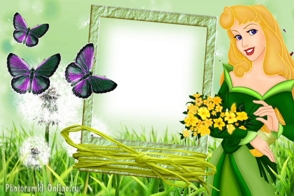 фоторамка онлайн бабочки принцессы Дисней - фоторамка онлайн бабочки принцессы Дисней