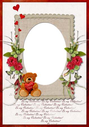 14 February. Be My Valentine photo frame - 14 February. Be My Valentine photo frame