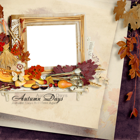 Autumn For Kids photo frame - Autumn For Kids photo frame