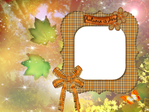 Autumn a patterns photo frame - Autumn a patterns photo frame