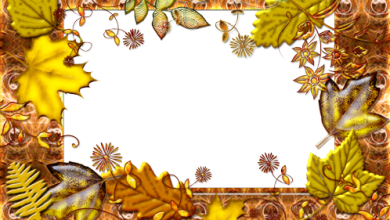 Autumn in the Town photo frame
