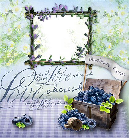 Blue Winter photo frame - Blue Winter photo frame