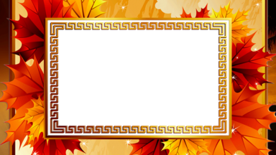 Bright Autumn photo frame