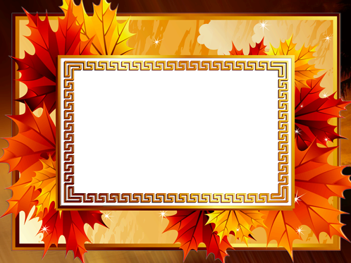 Bright Autumn photo frame - Bright Autumn photo frame