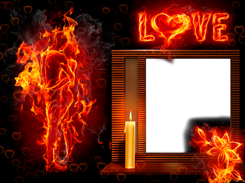 Burning Love photo frame - Burning Love photo frame