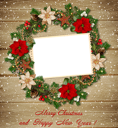 Christmas is every where photo frame - Christmas is every where photo frame