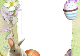 Cute Easter Bunny photo frame