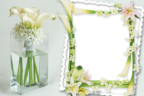 Delicate Flowers photo frame - Delicate Flowers photo frame