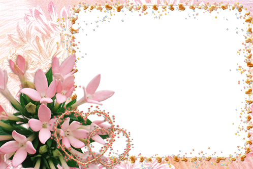 Flowers Hearts photo frame - Flowers Hearts photo frame