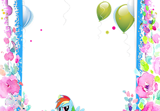 Happy Birthday. Purpleballoons photo frame