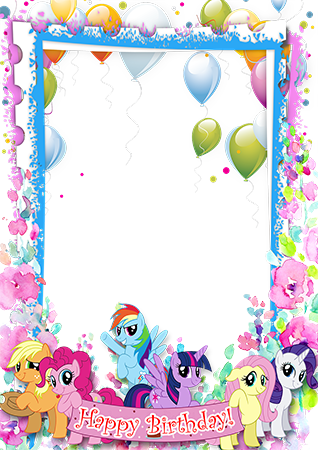 Happy Birthday. Purpleballoons photo frame - Happy Birthday. Purpleballoons photo frame