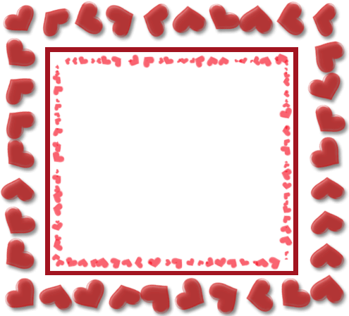 Hearts as a declaration of love photo frame - Hearts as a declaration of love photo frame