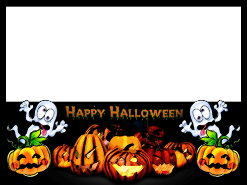 Horrible Pumpkins Wish You a Happy Halloween photo frame - Horrible Pumpkins Wish You a Happy Halloween photo frame