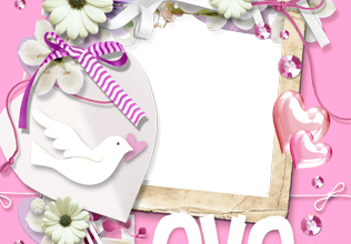 Love and City photo frame