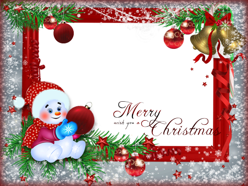 Merry Christmas Card photo frame - Merry Christmas Card photo frame