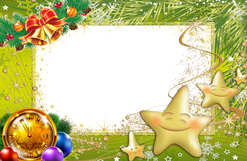New Year tree made from stars photo frame - New Year tree made from stars photo frame