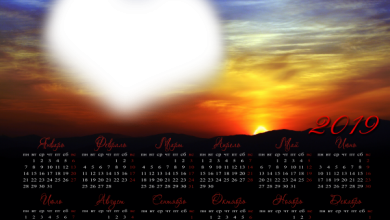 онлайн календар вечернее небо
