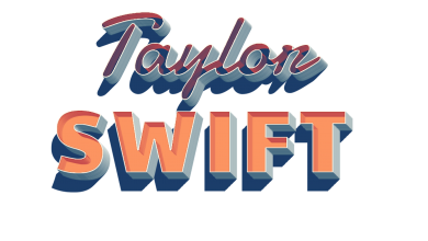 Taylor Swift 3D Letter PNG Name
