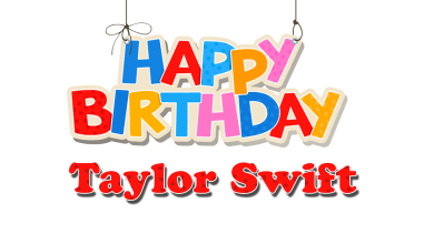 Taylor Swift Happy Birthday Name Logo