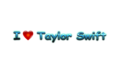 Taylor Swift Love Name Heart Design PNG